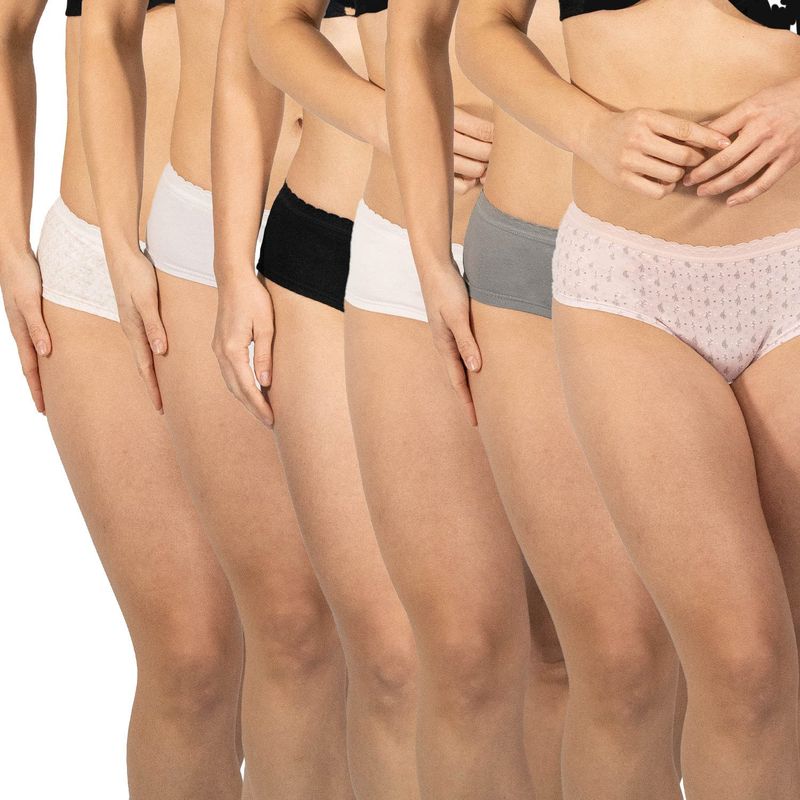 INTIME - Pack de 6 Pantaletas Mujer Intime