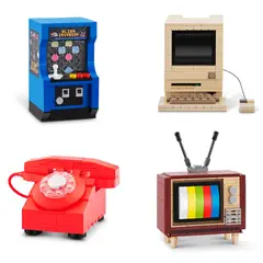 MAX BUILD - Set Bloques Retro con Diferentes Modelos de Piezas