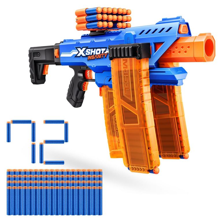 Lanza Dardos Insanity Clip Blaster con 72 Dardos