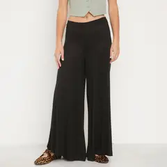 SYBILLA - Pantalón Palazzo Tiro Medio Mujer
