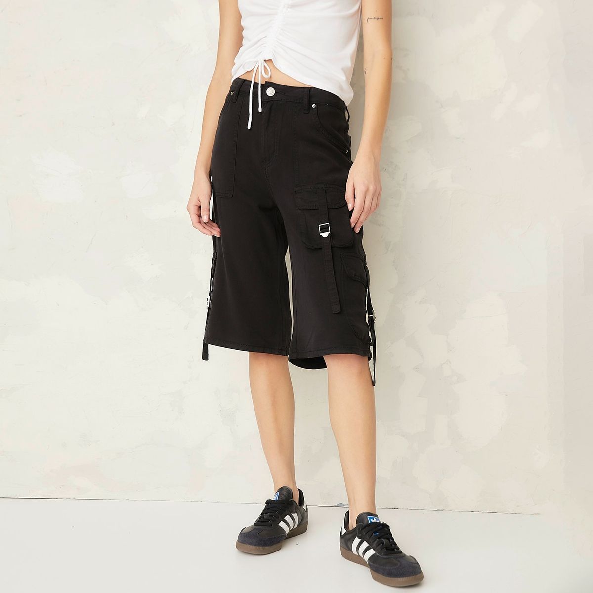 AMERICANINO - Short Americanino Mujer Cargo Tencel