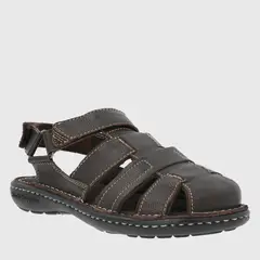 HUSH PUPPIES - Sandalia Hombre Cuero Café