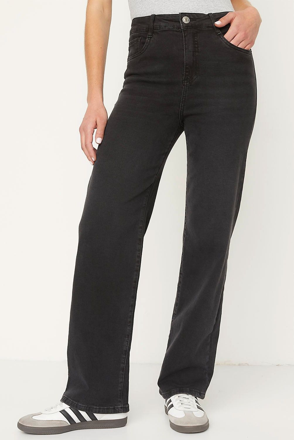 SYBILLA - Jeans Straight Tiro Alto Mujer Sybilla