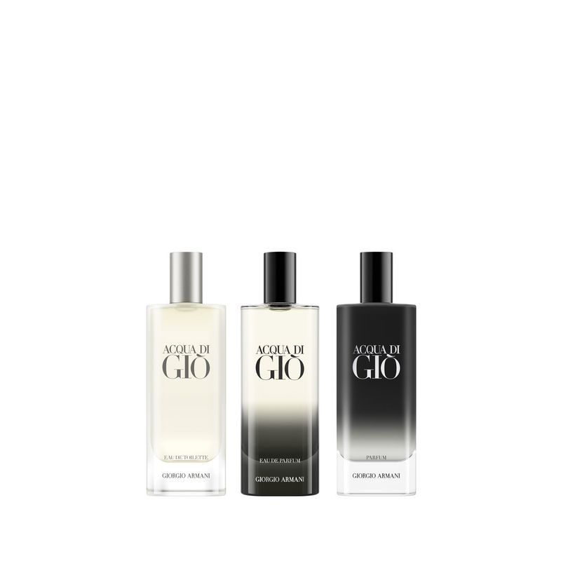 GIORGIO ARMANI - Set Perfume Hombre Acqua Di Giò Parfum 15ml + Eau De Parfum 15ml + Eau De Toilette 15ml Giorgio Armani