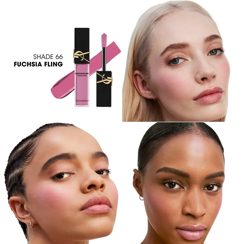 Yves Saint Laurent Make Me Blush Liquid Blush 66 Fuchsia Fling, foto 3