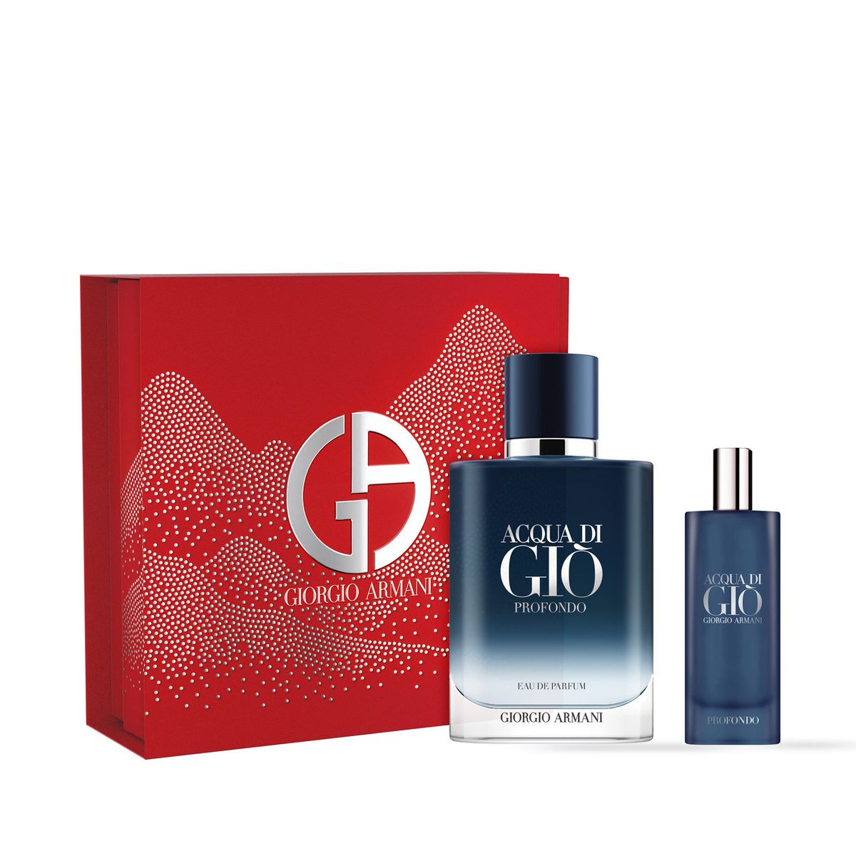 GIORGIO ARMANI - Set Perfume Hombre Acqua Di Giò Profondo Eau de Parfum 100ml + 15ml Giorgio Armani