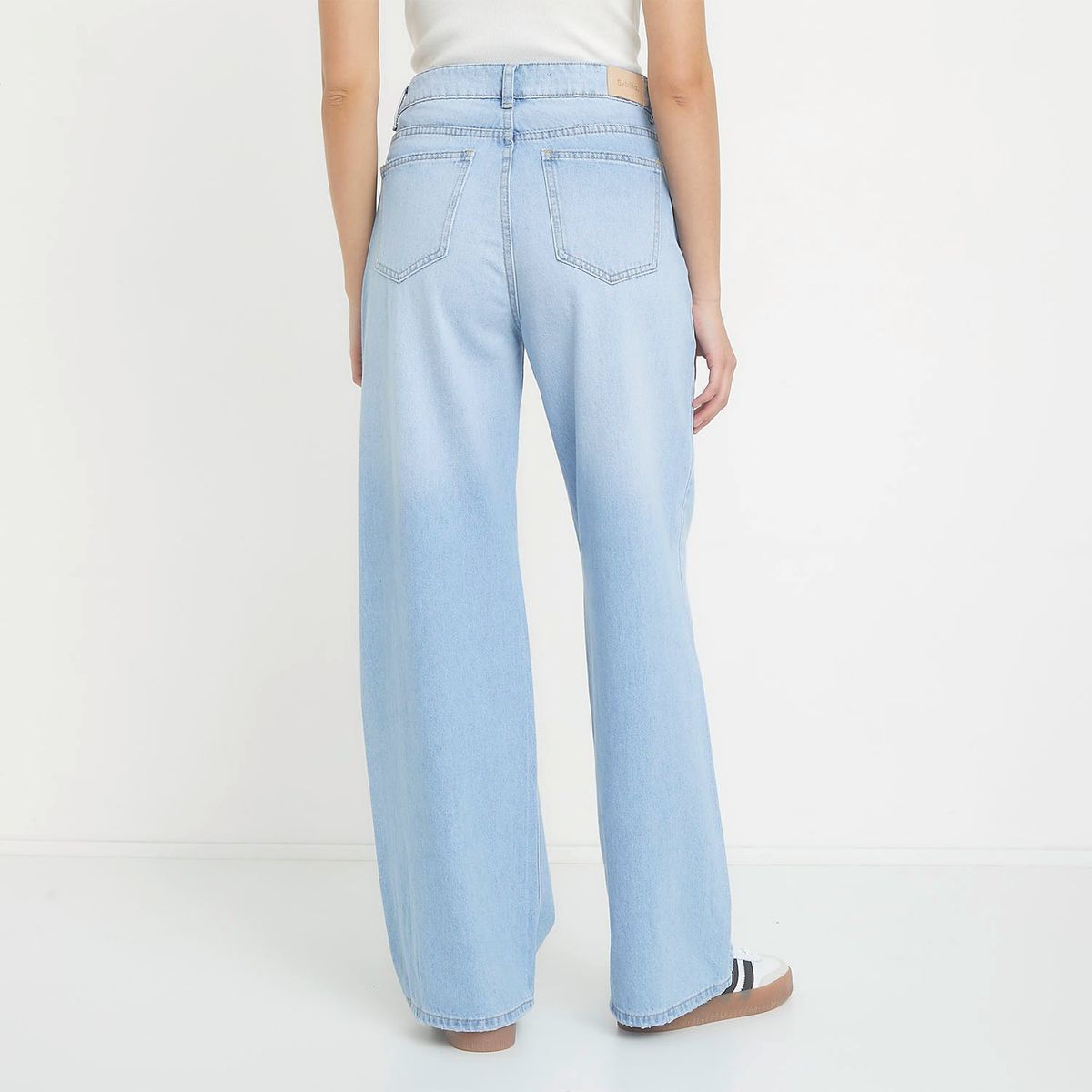 SYBILLA - Jeans Wide Leg Tiro Alto Mujer Sybilla