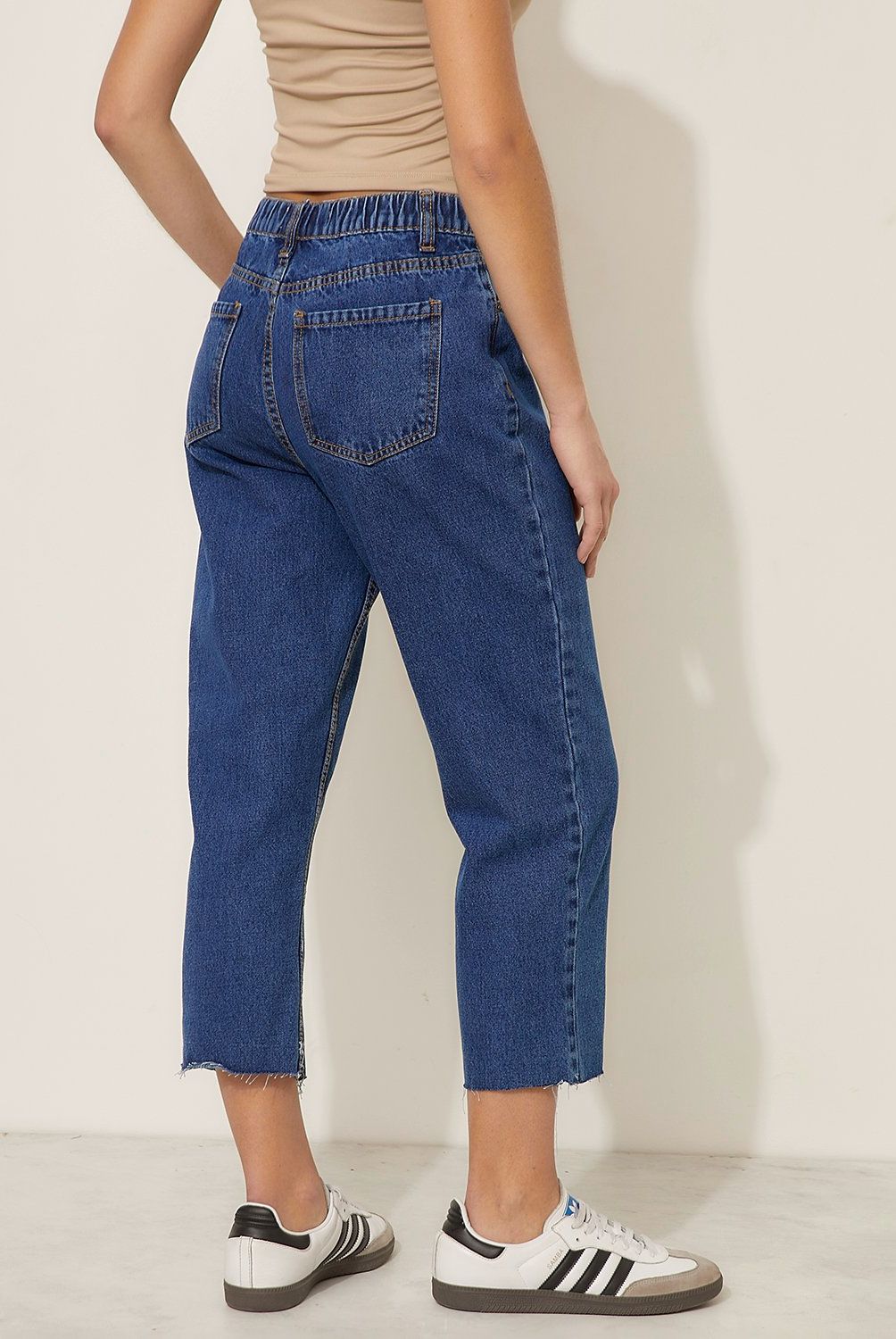 SYBILLA - Jeans Straight Tiro Alto Mujer Sybilla