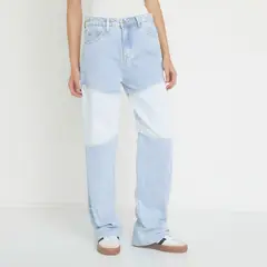 SYBILLA - Jeans Straight Tiro Alto Mujer