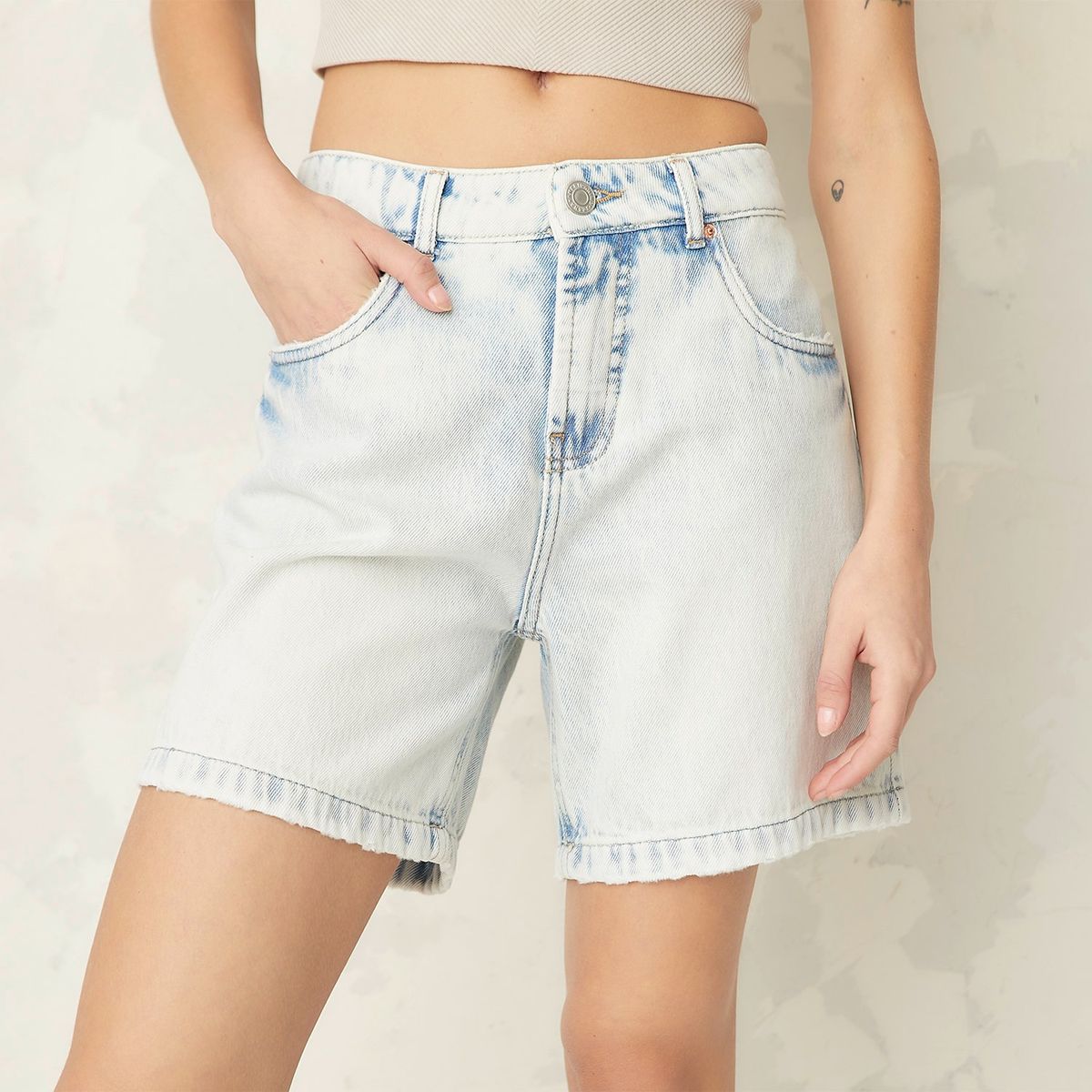 AMERICANINO - Short Americanino Mujer Algodón Regular Fit Denim