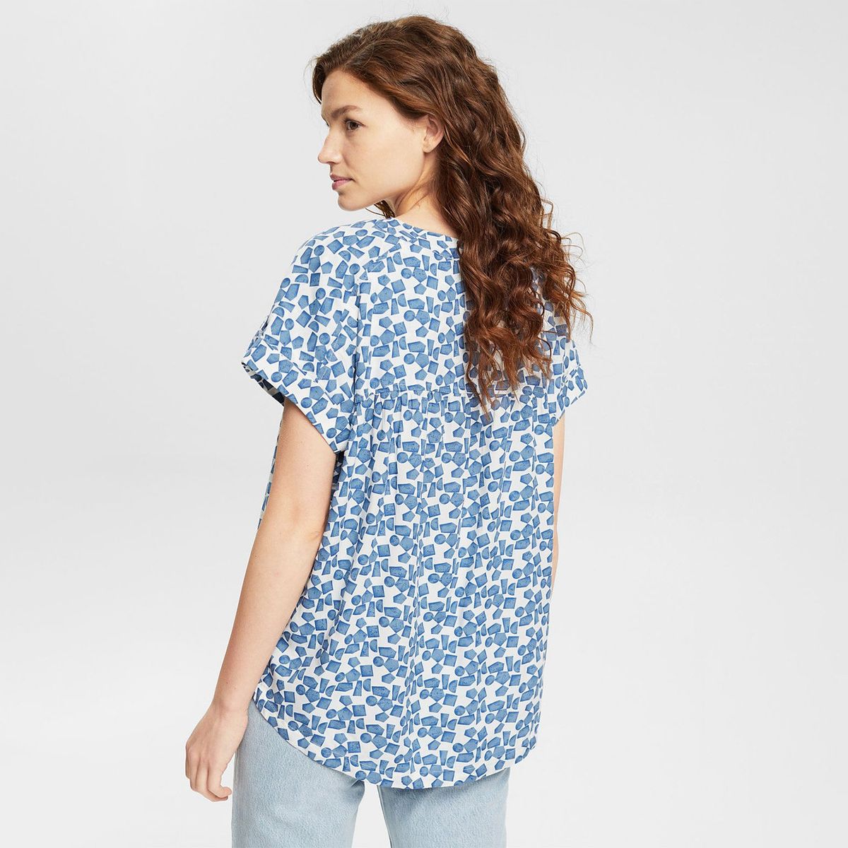 ESPRIT - Blusa Manga Corta Mujer Esprit