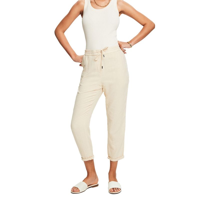 ESPRIT - Pantalón Slim Tiro Medio Mujer Esprit