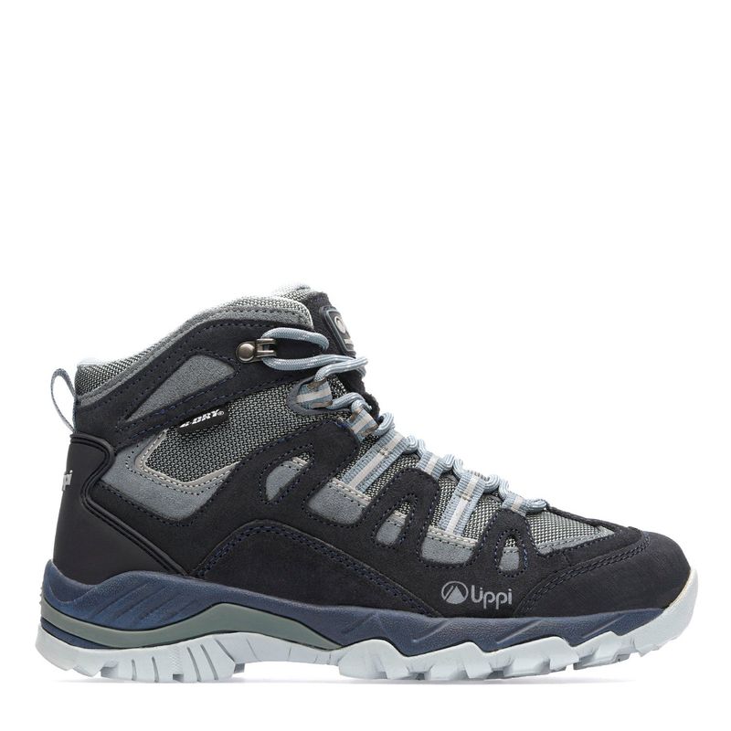 LIPPI - Puelo CS Hi Zapatilla Outdoor Mujer Impermeable Cuero Azul Lippi