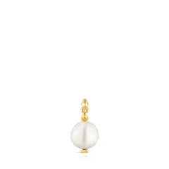 TOUS - Colgante Pequeño Con Baño De Oro 18 Kt Sobre Plata Y Perla Cultivada Medallions