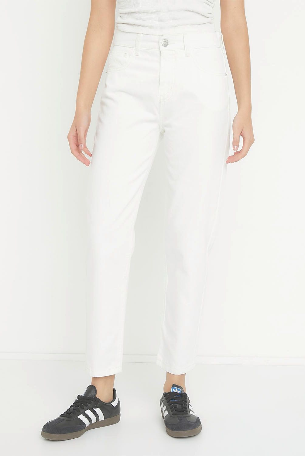 SYBILLA - Jeans Mom Tiro Alto Mujer Sybilla
