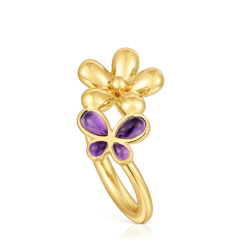 TOUS - Anillo Bañado en Oro Mujer Tous
