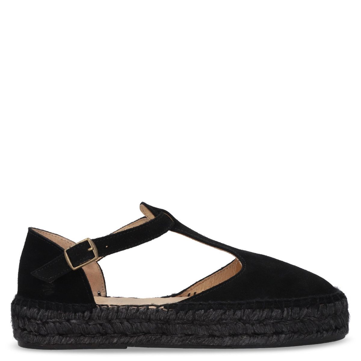 URCO - Alpargata Mujer Cuero Negro Urco