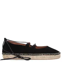 URCO - Alpargata Mujer Cuero Negro