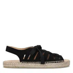 URCO - Sandalia Mujer Cuero Negro
