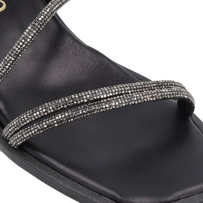 Imagen 2 del producto Anafe Black Brillos Sandalia Mujer Cuero Negro