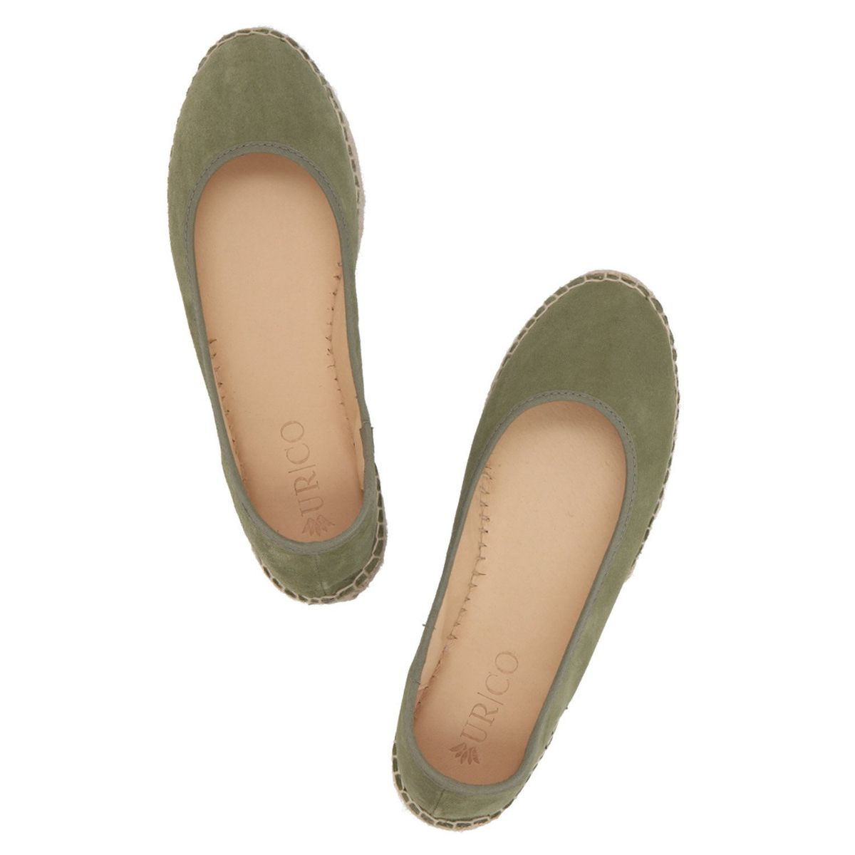URCO - Alpargata Mujer Cuero Beige/Khaki Urco