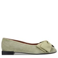 Lorenza Ballerina Mujer Cuero Verde