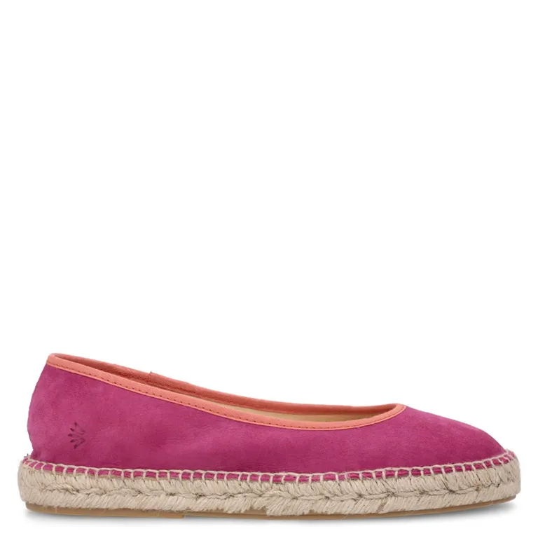 Alpargata Mujer Cuero Rojo
