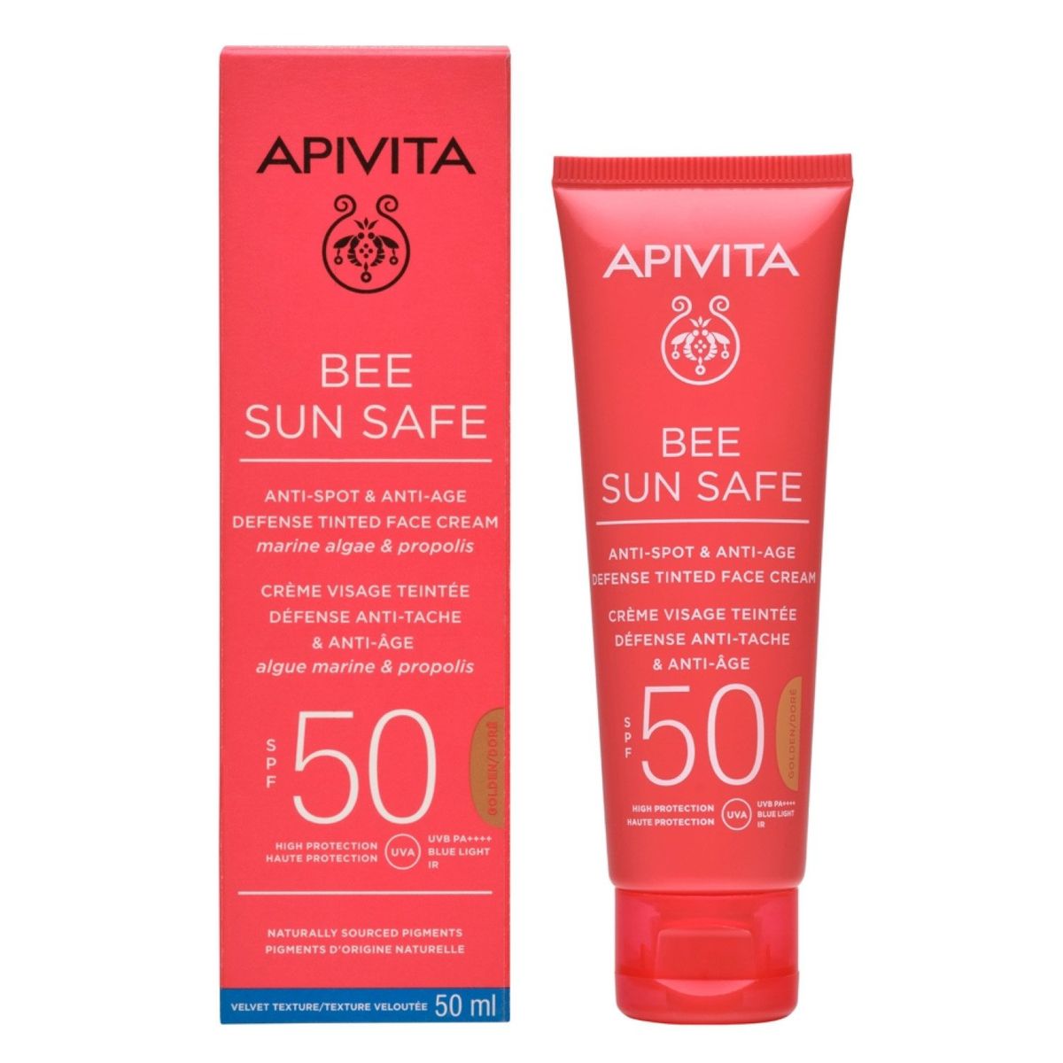 APIVITA - Crema Anti-edad y Anti-manchas SPF50 50ml Bee Sun Safe Apivita