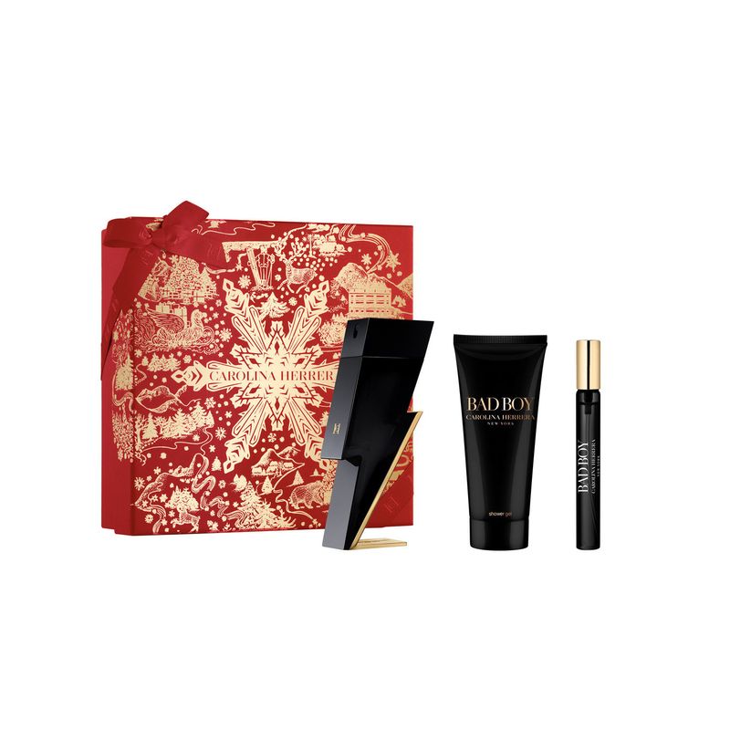 CAROLINA HERRERA - Set Carolina Herrera Hombre Bad Boy 100 ml + 10 ml + Shower Gel 100 ml