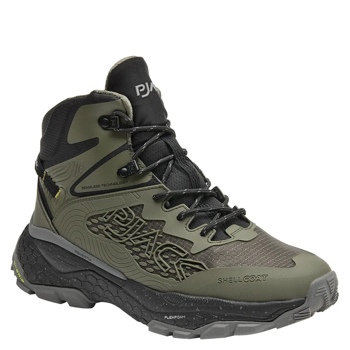 PJACK - Zapatilla Trail Running Hombre Verde Pjack