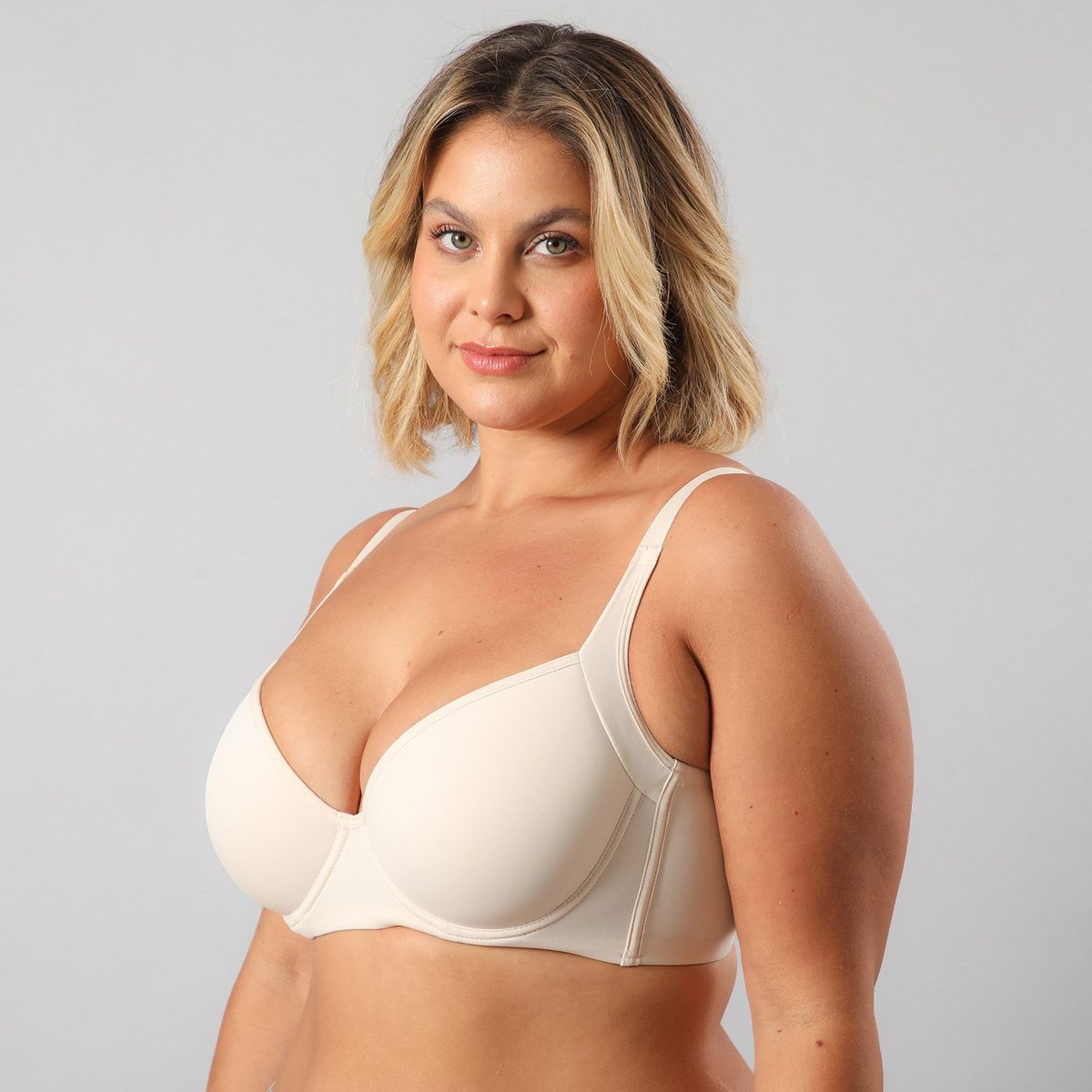 FLORES - Sostén Microfibra Lateral Alto Doble Mujer Flores