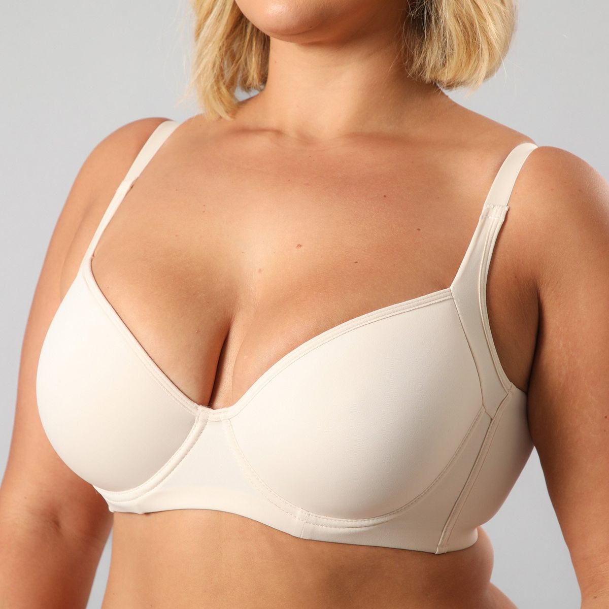 FLORES - Sostén Microfibra Lateral Alto Doble Mujer Flores