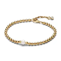 PANDORA - Pulsera Perlas Cierre Langosta Mujer