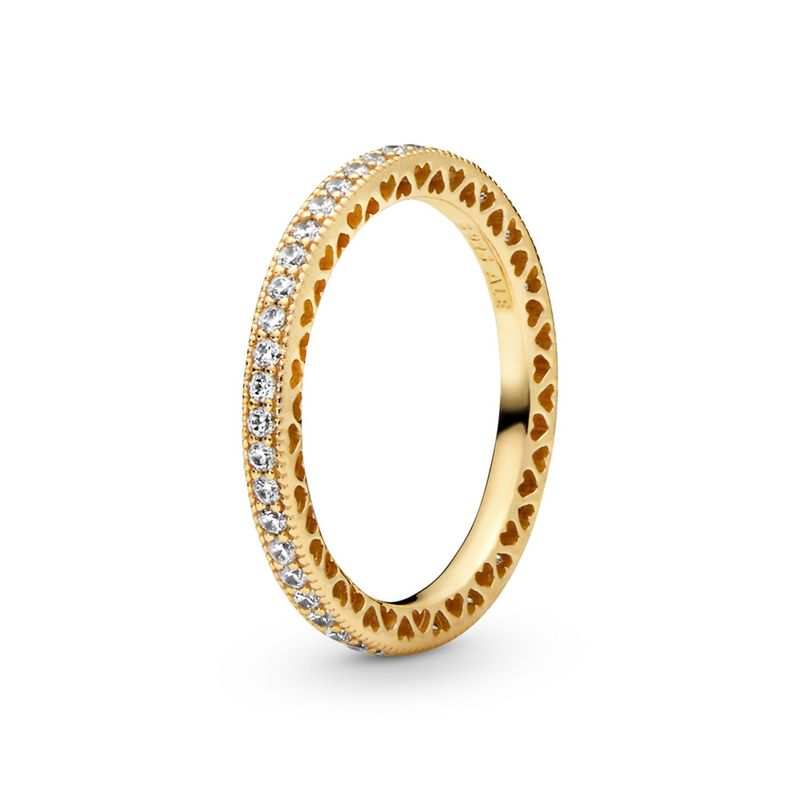 PANDORA - Anillo Corazones Y Brillo Mujer Pandora