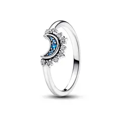 PANDORA - Anillo Luna Azul Brillante Mujer