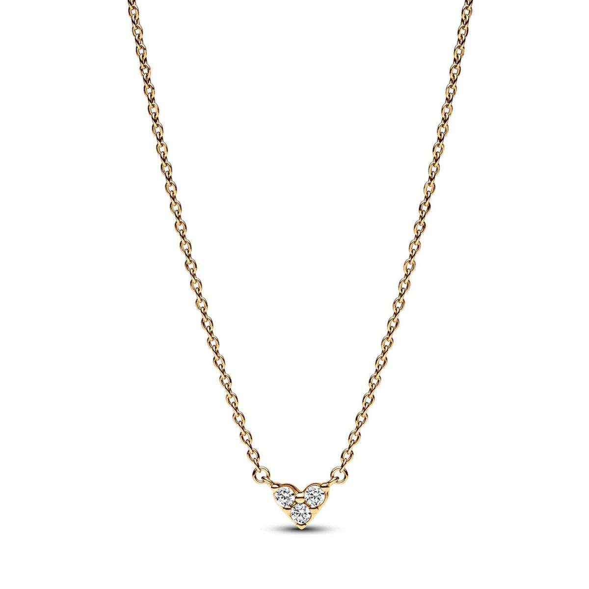 PANDORA - Collar Corazón Piedra Triple Mujer Pandora
