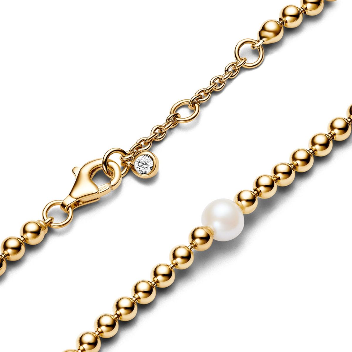 PANDORA - Pulsera Perlas Cierre Langosta Mujer Pandora