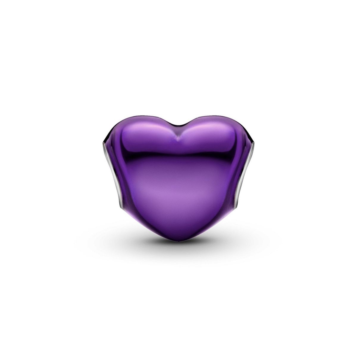 PANDORA - Charm Corazón Morado Metálico Mujer Pandora