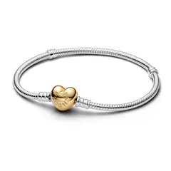 PANDORA - Pulsera Moments Cierre Corazón Mujer