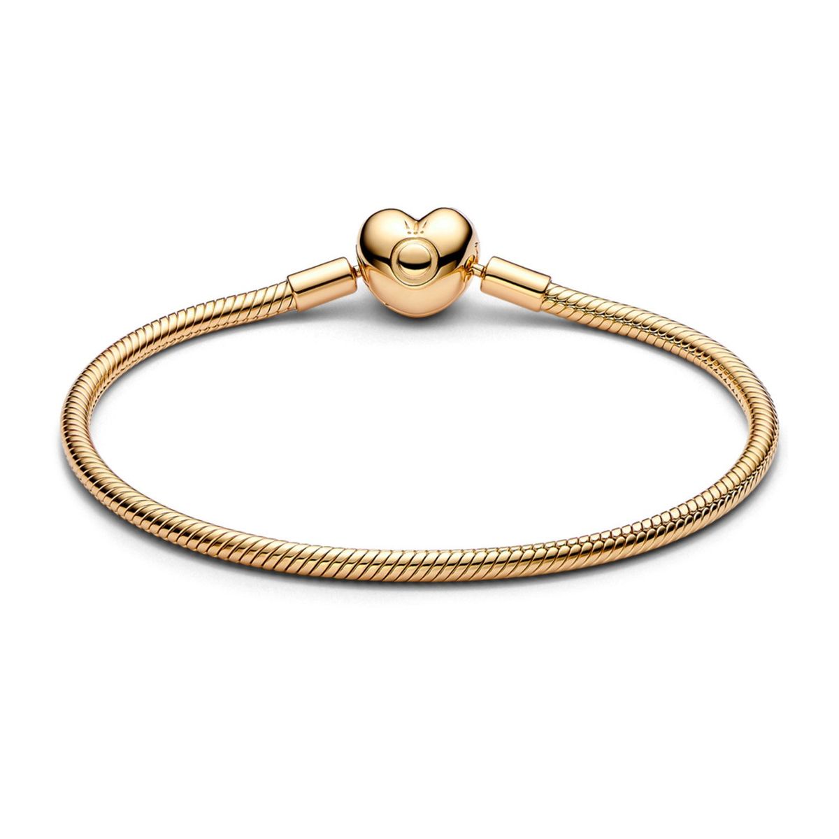 PANDORA - Brazalete Moments Cadena De Serpiente Con Cierre De Corazón Mujer Pandora