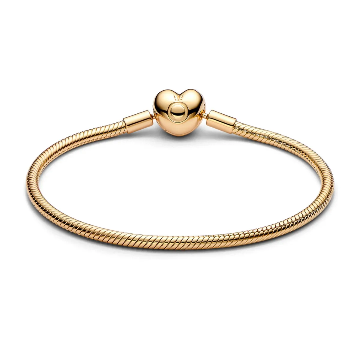 PANDORA - Brazalete Moments Cadena De Serpiente Con Cierre De Corazón Mujer Pandora