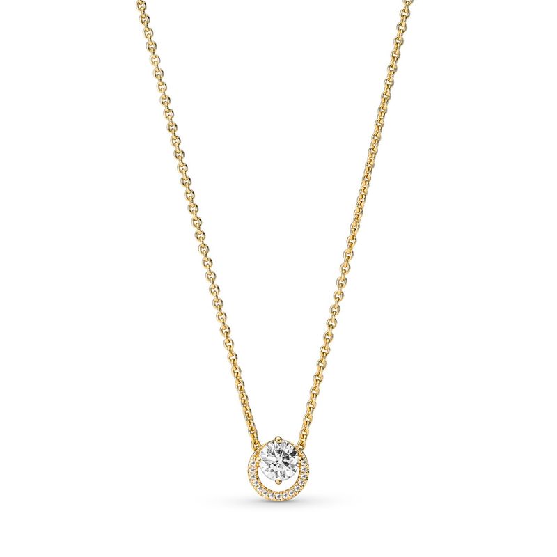 PANDORA - Collar Halo Circular Brillante Mujer Pandora