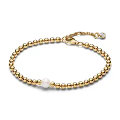 PANDORA - Pulsera Perlas Cierre Langosta Mujer