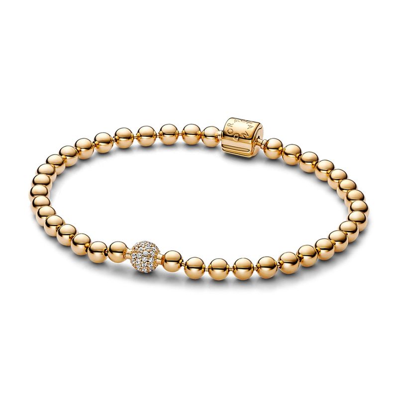 PANDORA - Pulsera Signature Y Beads Mujer Pandora