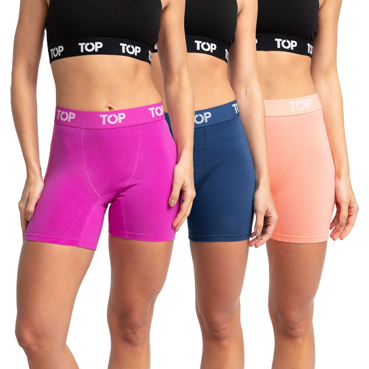 TOP - Pack de 3 Boxer Mujer Top
