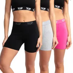 TOP - Pack de 3 Boxer Mujer