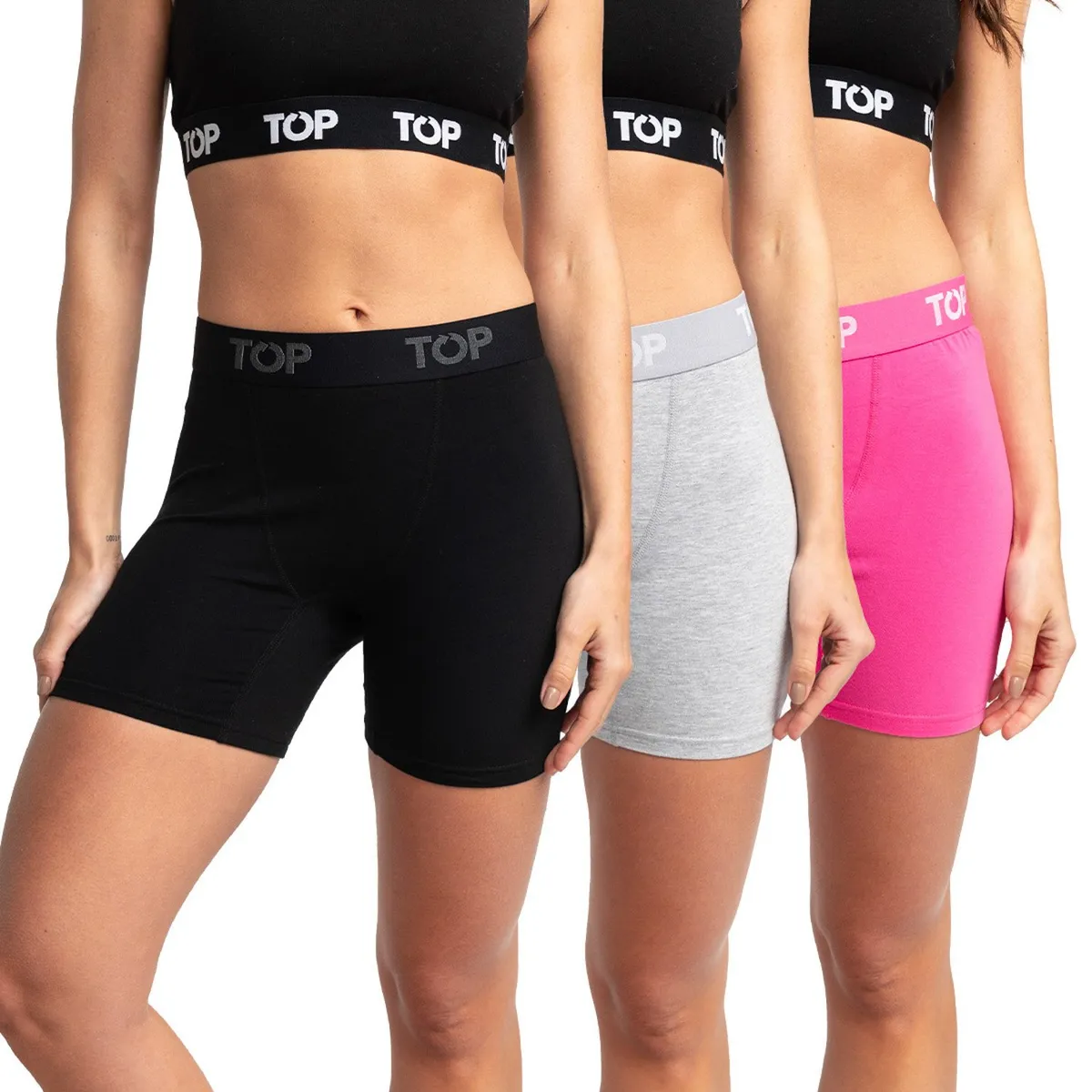 TOP - Pack de 3 Boxer Mujer Top