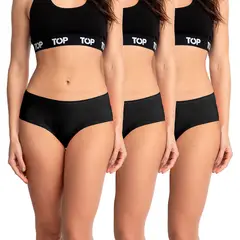 TOP - Pack de 3 Pantaletas Mujer