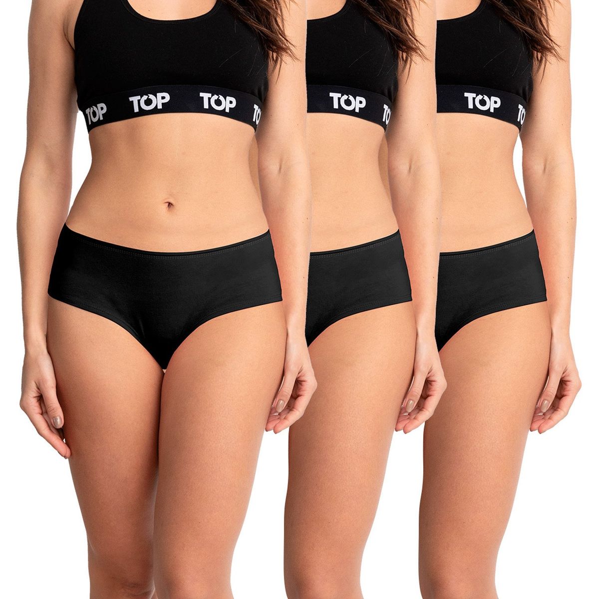 TOP - Pack de 3 Pantaletas Mujer Top