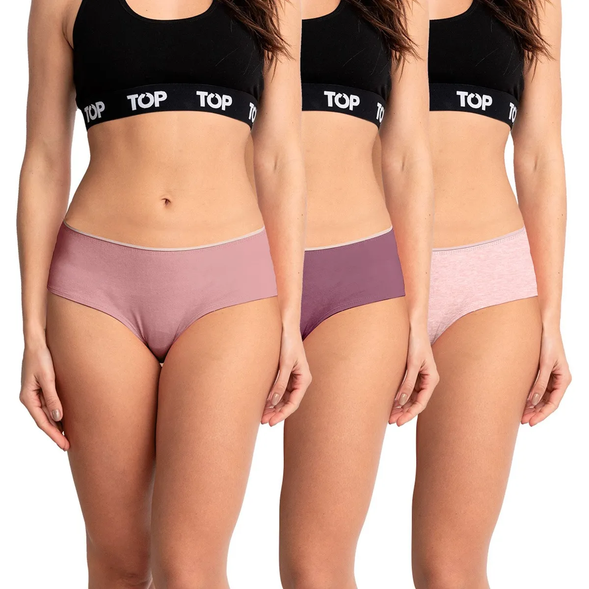 TOP - Pack de 3 Calzones Mujer Top